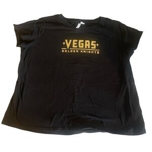H&M Divided VGK NHL Vegas Golden Knights Black Graphic Shirt Size XXL #6787